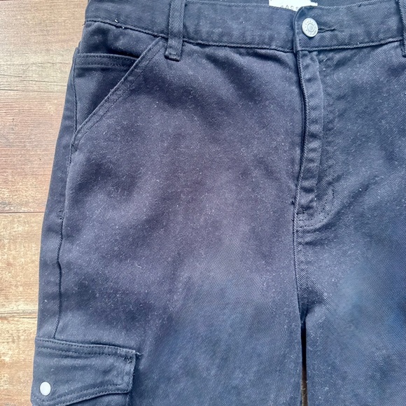 PacSun Black Cargo Stretch Dad High Rise Jeans Size 28 - Picture 5 of 8